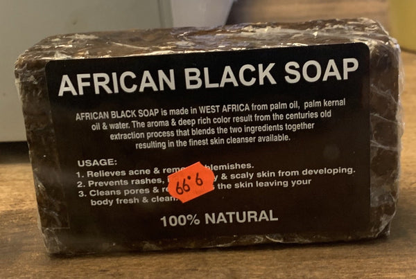 Raw African Black Soap