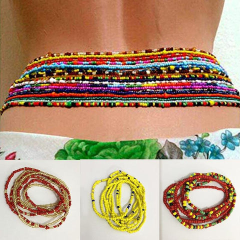 2Pcs/set Summer Sexy Bikini Beach Waist Chain